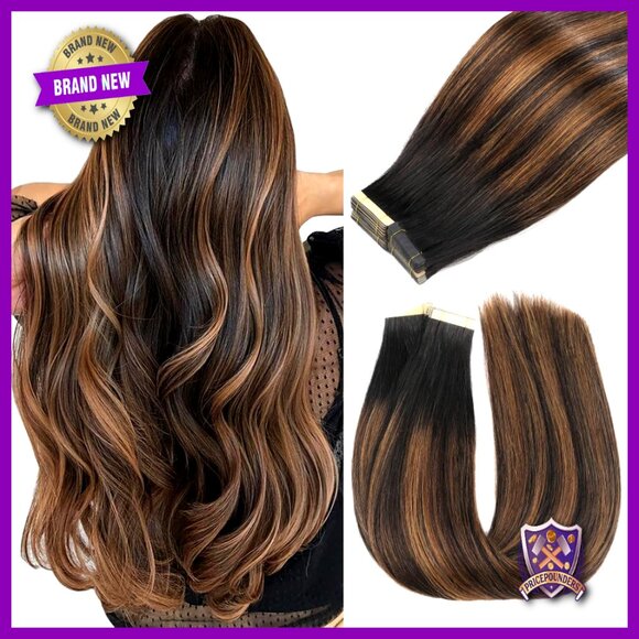 18 Inch Human Hair Tape Extensions 20pcs Remy Hair Seamless Invisible main image 6
